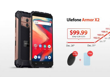 100-долларовый неубиваемый смартфон Ulefone Armor X2 получил модуль NFC и аккумулятор емкостью 5000 мА•ч