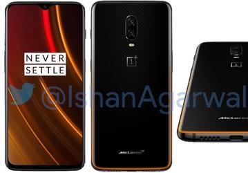 Смартфон OnePlus 6T McLaren Edition рассекречен: зарядка Warp Charge 30, 10 ГБ ОЗУ и обновлённый дизайн