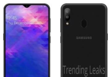 Опубликованы рендеры смартфона Samsung Galaxy M30: сдвоенная камера и каплевидный вырез экрана