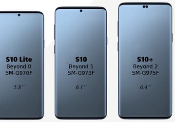 Новые изображения смартфонов Samsung Galaxy S10: все три модели на одной картинке и Galaxy S10 Lite особняком