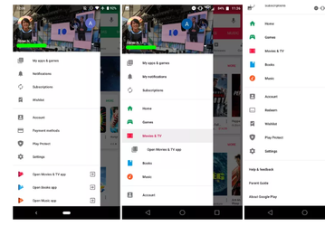Магазин приложений Google Play подвергся редизайну