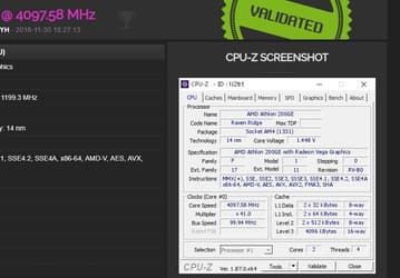 55-долларовый процессор AMD Athlon 200GE удалось разогнать до частоты свыше 4 ГГц 