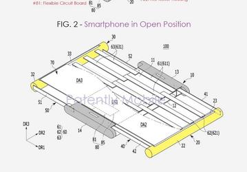 Samsung запатентовала смартфон с экраном переменной диагонали