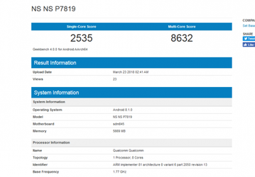 Смартфон OnePlus 6 продемонстрировал высокий результате в тесте GeekBench