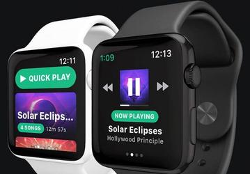 Spotify станет первым сторонним приложением для Apple Watch, поддерживающим уведомления без связи с iPhone 