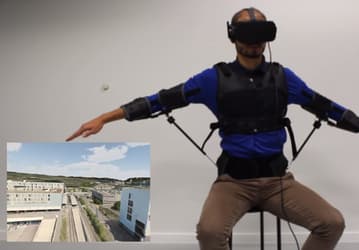 Экзоскелет FlyJacket предназначен для интуитивного управления дроном
