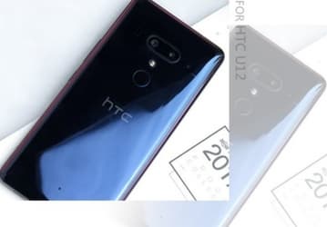 На изображениях смартфона HTC U12+ видны две сдвоенные камеры