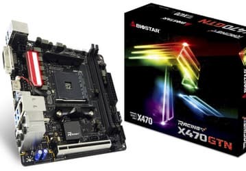 Biostar Racing X470GTN – одна из немногих системных плат типоразмера Mini-ITX на базе чипсета AMD X470