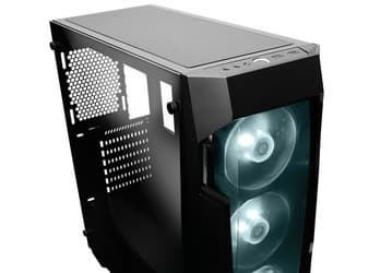 Передняя панель корпуса для игровых ПК Antec DF500 RGB сделана прозрачной