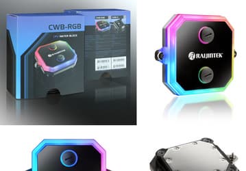 Процессорный водоблок Raijintek CWB-RGB оснащен контроллером подсветки