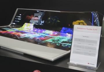 LG Display показала гибкий полупрозрачный 77-дюймовый дисплей OLED