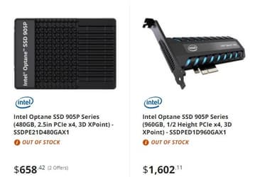 Твердотельные накопители Intel Optane SSD 905P: подсветка, три типоразмера и новый контроллер