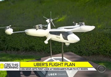 Uber показала прототип своего летательного аппарата для сервиса такси
