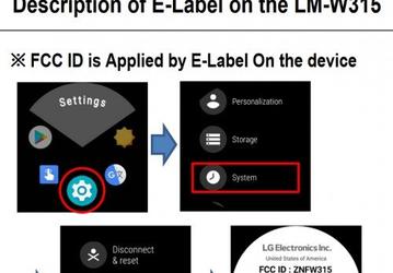 Умные часы LG LM-W315 замечены в базе данных FCC