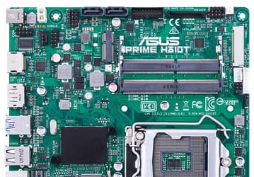 Системная плата Asus Prime H310T типоразмера Thin mini-ITX поддерживает процессоры с TDP до 95 Вт