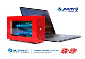 Akitio анонсирует внешний накопитель Node Lite на базе SSD Intel Optane 905P