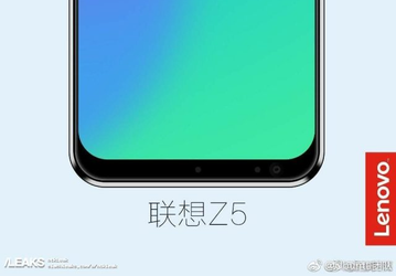 На новом изображении Lenovo Z5 видна другая компоновка блока фронтальной камеры