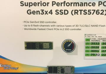 Контроллер SSD Realtek RTS5762 обеспечивает скорость передачи данных до 3,5 ГБ/с