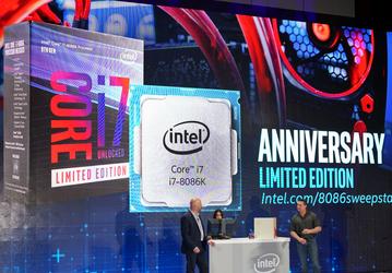 Intel называет Core i7-8086K первым процессором, работающим на частоте 5,0 ГГц
