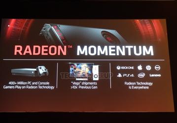 Решения AMD Vega уже более чем в 10 раз превзошли по поставкам «предыдущее поколение» 