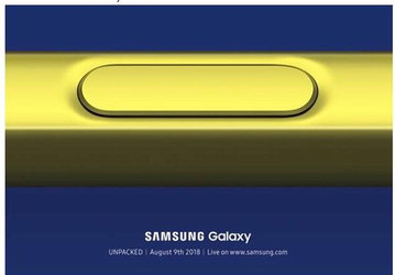 Опубликовано первое официальное изображение стилуса смартфона Galaxy Note9