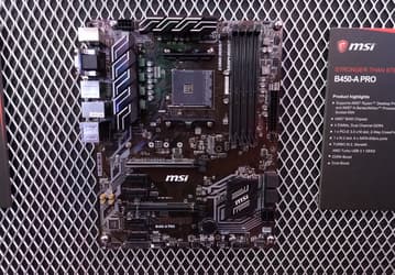 MSI показала две материнские платы на чипсете AMD B450