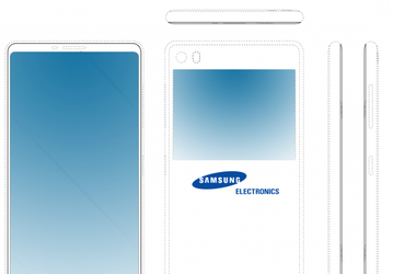 Samsung запатентовала смартфон со вторым экраном на задней панели