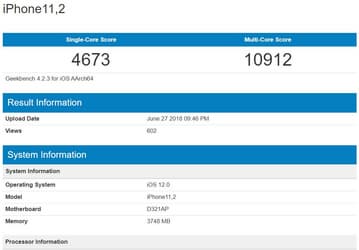 Новый iPhone еще не вышел, но уже установил рекорд производительности в бенчмарке Geekbench