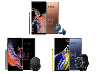 Покупатели Samsung Galaxy Note9  могут получить  гарнитуру Gear IconX, часы Gear S3 или беспроводную зарядку