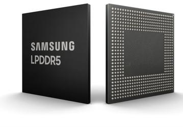 Samsung представила 8-гигабитные модули LPDDR5 DRAM для смартфонов