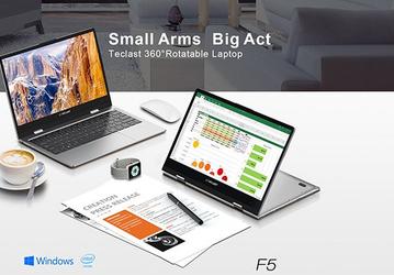 Teclast готовит F5 – компактный ноутбук-трансформер на платформе Gemini Lake