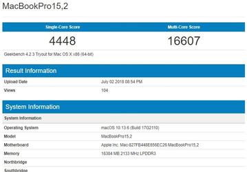 Ноутбуки Apple MacBook Pro перейдут на процессоры Intel Coffee Lake