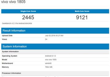 У Vivo появится еще один смартфон на платформе Qualcomm Snapdragon 845
