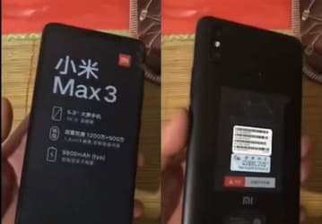 Cмартфон Xiaomi Mi Max 3 показали на видео