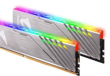 Начались поставки наборов модулей памяти Gigabyte Aorus RGB, включающих пустышки с подсветкой