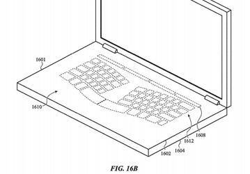 Apple пытается запатентовать ноутбук с виртуальной клавиатурой