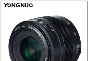 Объектив Yongnuo YN 50mm f/1.4NE II с креплением Nikon F оснащен электромагнитной диафрагмой