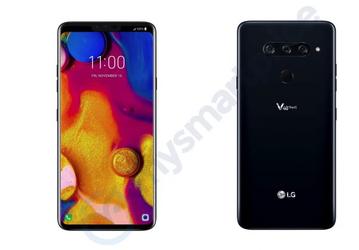 Первые пресс-рендеры смартфона LG V40 ThinQ показали пять камер