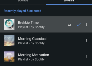 Обновление приложения Google Clock позволяет просыпаться под музыку из Spotify
