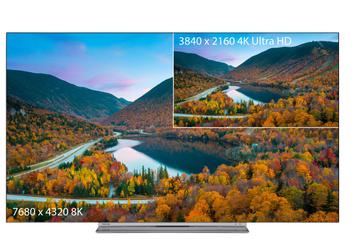Toshiba привезла на выставку IFA 2018 прототип телевизора с экраном 8К