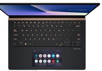 Ноутбук Asus ZenBook Pro 14 оснащен двумя сенсорными экранами