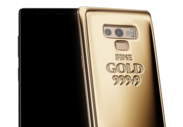 Caviar просит 3 870 000 рублей за Samsung Galaxy Note9, покрытый килограммом чистого золота
