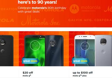 Motorola отмечает 90 лет, скидки на смартфоны достигают нескольких сотен долларов