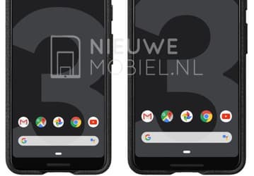 В Сеть попали официальные изображения смартфонов Google Pixel 3 и Pixel 3 XL