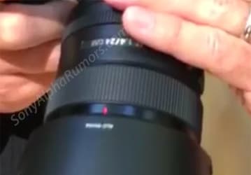 Появилось первое изображение объектива Sony FE 24mm F1.4 GM