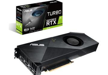 3D-карта Asus GeForce RTX 2070 Turbo с одним вентилятором занимает в корпусе ПК два слота 