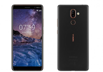Помимо модели Nokia 7.1 Plus с вырезом существует Nokia 7.1 без него
