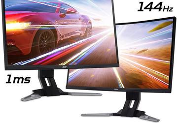 Acer XZ1 — изогнутые игровые мониторы на базе матриц VA с кадровой частотой 144 Гц