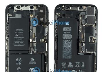 Внутри смартфона iPhone XS обнаружился L-образный аккумулятор