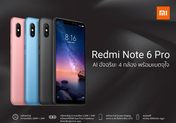 Смартфон Xiaomi Redmi Note 6 Pro представлен официально 